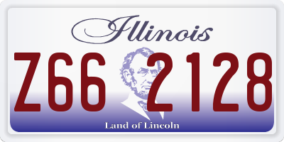 IL license plate Z662128