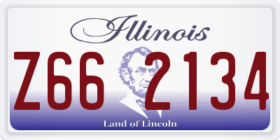 IL license plate Z662134