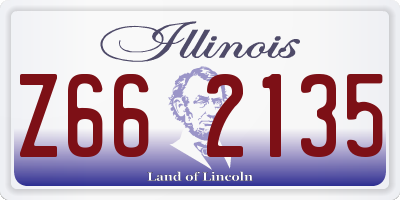 IL license plate Z662135