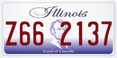 IL license plate Z662137