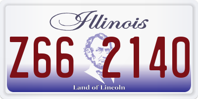 IL license plate Z662140
