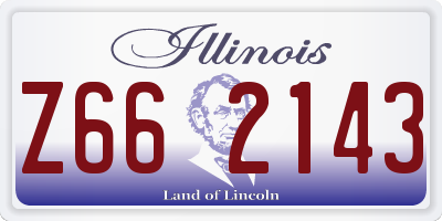 IL license plate Z662143