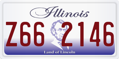 IL license plate Z662146
