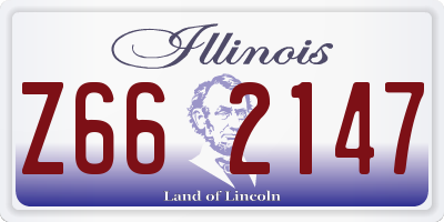 IL license plate Z662147