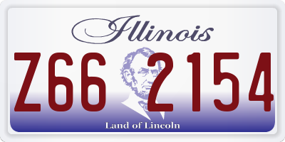 IL license plate Z662154