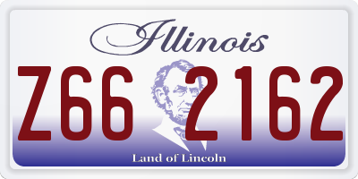 IL license plate Z662162