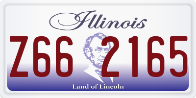 IL license plate Z662165