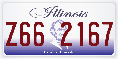 IL license plate Z662167