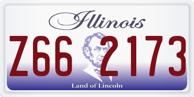 IL license plate Z662173