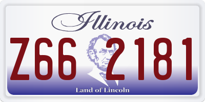 IL license plate Z662181