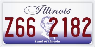 IL license plate Z662182
