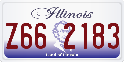 IL license plate Z662183