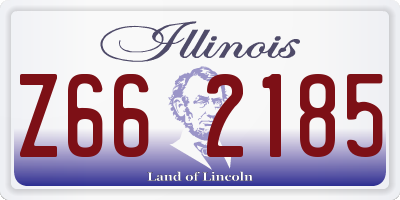 IL license plate Z662185