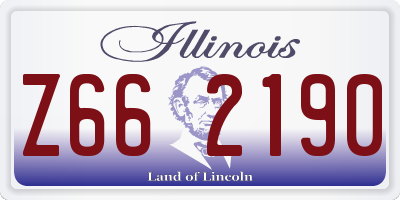 IL license plate Z662190