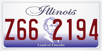 IL license plate Z662194