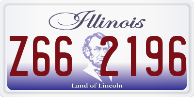 IL license plate Z662196