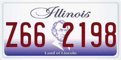 IL license plate Z662198