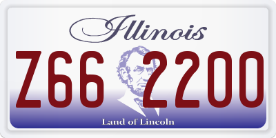 IL license plate Z662200
