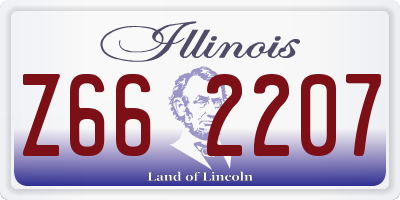 IL license plate Z662207