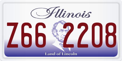 IL license plate Z662208