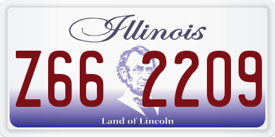 IL license plate Z662209