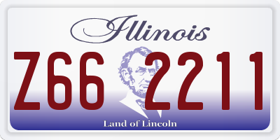 IL license plate Z662211