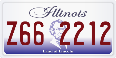 IL license plate Z662212