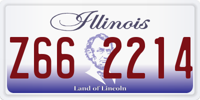 IL license plate Z662214