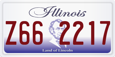 IL license plate Z662217