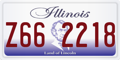 IL license plate Z662218