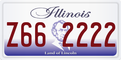 IL license plate Z662222