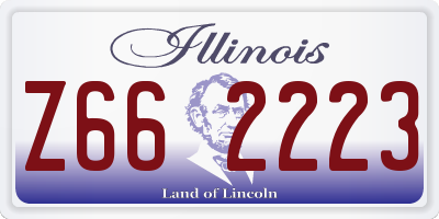 IL license plate Z662223