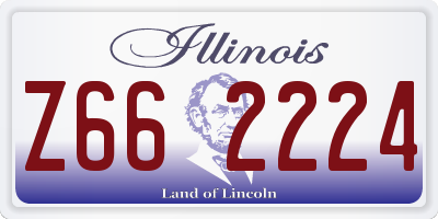 IL license plate Z662224