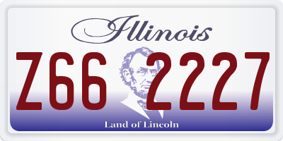 IL license plate Z662227