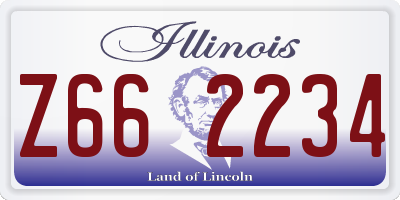 IL license plate Z662234