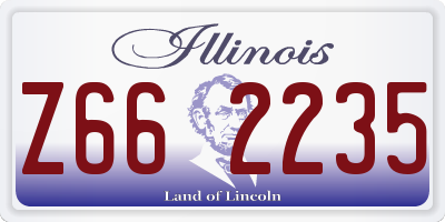 IL license plate Z662235
