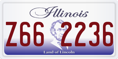 IL license plate Z662236