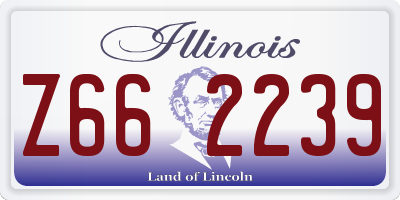 IL license plate Z662239