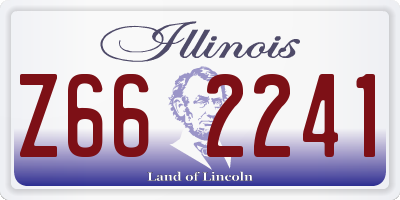 IL license plate Z662241