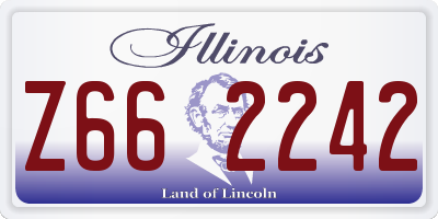 IL license plate Z662242