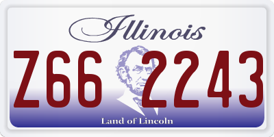 IL license plate Z662243