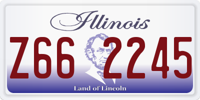 IL license plate Z662245