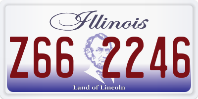 IL license plate Z662246