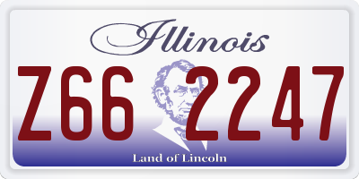 IL license plate Z662247