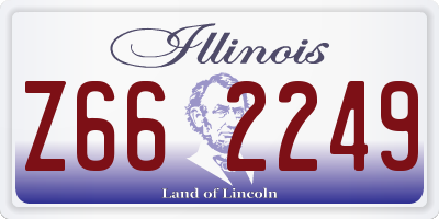 IL license plate Z662249