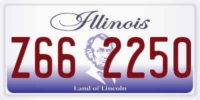 IL license plate Z662250