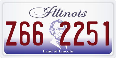 IL license plate Z662251