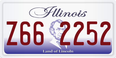 IL license plate Z662252