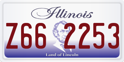 IL license plate Z662253
