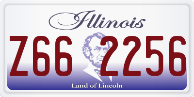 IL license plate Z662256